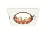 Комплект встраиваемого светильника Ambrella light XC6520005 SWH/PPG белый песок/золото розовое полированное MR16 GU5.3 (C6520, N6114)