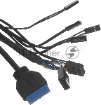 Компьютерный корпус Accord ACC-EL1B TG черный без БП ATX 2xUSB2.0 1xUSB3.1 audio, вид 8