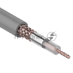 Кабель коаксиальный Rexant RG-58 A/U, 50 Ом, Cu/Al/Cu, 64%, бухта 100 м, серый