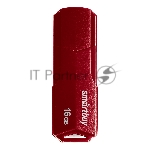 Флешка USB SmartBuy CLUE Burgundy (SB16GbCLU-BG), 16Gb, USB 2.0, R/W 20/10, красный