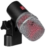 Микрофон динамический sE Electronics V BEAT инструментальный, для малых барабанов и томов, 30 Гц 19 кГц, суперкардиоида, комплектация: резьбовой адаптер, чехол на молнии, ветрозащита, гайка с накаткой для надежной фиксации микрофона