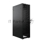 Напольный серверный шкаф 19" NTSS DS 48U 800х1200 мм, двойные боковые стенки, панель потолка с 4-я вводами, дверь перфорированная, дверь перфорированная двухстворчатая, регулируемые опоры, ролики, заземление, черный RAL 9005