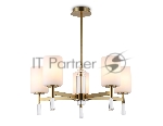 Люстра Ambrella light LH56261/5 BS/FR латунь/белый матовый E27/5 max 60W D600*590