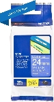 Картридж Brother TZE555 24 мм, 8 м, белый на синем, для BROTHER P-Touch
