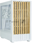 Компьютерный корпус Zalman P10 NAMU, MATX, белый, WINDOW, FRONT COVER WALNUT, 2x3.5", 3x2.5", 1xUSB TYPE-C, 1xUSB 3.0, FRONT 2x120мм, REAR 1x120мм ARGB