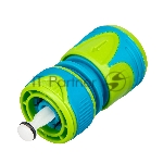 Соединитель быстросъемный 1/2", аквастоп, двухкомпонентный, LUXE  Palisad