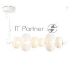 Подвесной светодиодный светильник Ambrella light LH11071 WH/FR белый/белый матовый 36W 3000K 745*230*230
