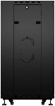 Шкаф серверный напольный Cabeus, IP20, 42U, 2055х600х1000 мм (ВхШхГ), дверь: перфорация, боковая панель: сплошная, разборный, цвет: чёрный