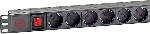 Блок распределения питания Sysmatrix PD 0802.000 гор.размещ. 8xSchuko базовые 16A C14