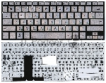 Клавиатура для ноутбука Asus UX31E серебристая