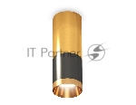 Светильник Ambrella Light XS6303050 DCH/PYG черный хром/золото желтое полированное MR16 GU5.3 (C6303, C6327, A2010, N6134)