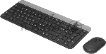 Комплект клавиатура+мышь Logitech MK470 беспроводной, USB, 1000 DPI, чёрный, вид 19