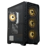 Компьютерный корпус  HSPD M521, Mesh Mid Tower, Black, slide TG, 0.45 SPCC, 4x120mm ARGB ATX, mATX, mITX 160/330/184mm 2x2.5", -, 7xPCI 2xUSB-A 3.0, 1xUSB-A 1.0 390x200x449mm