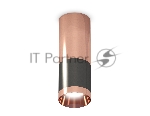 Светильник Ambrella Light XS6303060 DCH/PPG черный хром/золото розовое полированное MR16 GU5.3 (C6303, C6326, A2010, N6135)