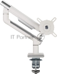 Кронштейн для мониторов Ultramounts UM713W белый 17"-32" макс.9кг крепление к столешнице поворот и наклон