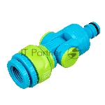 Адаптер штуцерный с внутренней резьбой 1/2"-1" с шарниром, LUXE Palisad
