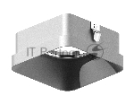 Насадка для корпуса светильника N7703 SSL серебро песок 70*70*H35mm Out10mm MR16