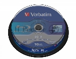 Диск BD-R Verbatim 25Gb 6x Cake Box (10шт) (43742)