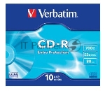 Диск CD-R Verbatim 700Mb 52x Slim case (10шт) (43415)