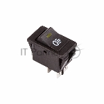 Выключатель клавишный 12V 35А (4с) ON-OFF  с желтой LED подсветкой  Rexant