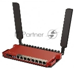 Роутер беспроводной MikroTik L009UiGS-2HaxD-IN AX600 10/100/1000BASE-TX, 2.4Ггц, 8*1Gbit, 1*SFP 2.5Gbit