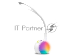 Светодиодная настольная лампа с RGB подсветкой Ambrella light DE532 WH белый LED 4200K+RGB 7.5W