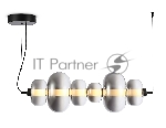 Подвесной светодиодный светильник Ambrella light LH11072 BK/SM черный/дымчатый 36W 3000K 745*230*230