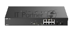 Коммутатор D-Link DGS-1010P/B1A, 8×1 Гбит/с + 2×1 Гбит/с SFP, неуправляемый