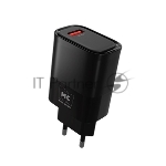Сетевое зарядное устройство MORE CHOICE (4620202553393) NC09a 1USB 3.0A QC3.0 15W б, черный
