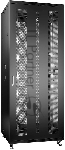 Шкаф серверный напольный Cabeus, IP20, 42U, 2055х800х800 мм (ВхШхГ), дверь: перфорация, боковая панель: сплошная, разборный, цвет: чёрный, вид 3