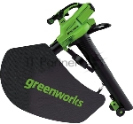 Воздуходув-Садовый Пылесос аккумуляторный GreenWorks GD40BVII, 40V, бесщеточный, без АКБ и ЗУаккумуляторный (2406907), вид 22