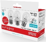 Лампа светодиодная Gauss LED Elementary Шар 7W E27 4100K 1/40 (3 лампы в упаковке)