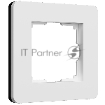 Рамка на 1 пост Split (белый/черный, soft-touch) W0013068