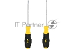 Набор отверток Deli DL630002N 2шт SL6x125 + PH2x125 сталь Cr-V, двухкомпонентная прорезиненная рукоять