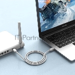 Патч-корд Vention прямой UTP cat.6, RJ45 - 3 м. Серый