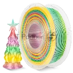 Филамент NVPrint Silk PLA+ Rainbow 01 для 3D печати диаметр 1.75мм длина 330 метров масса 1 кг