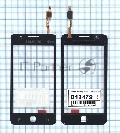 Сенсорное стекло (тачскрин) для Samsung Z1 SM-Z130H черное