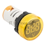 Индикатор значения напряжения ED16-22VD жел. PROxima EKF ed16-22vd-y