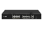 Коммутатор GIGALINK GL-SW-F005-16P, 16×100 Мбит/с PoE + 2×1 Гбит/с + 1×1 Гбит/с SFP, неуправляемый
