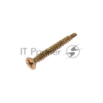 Саморез оконный Kranz сверло, 3.9х35, желтый цинк, пакет (20 шт.)