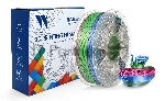 Филамент NVPrint Silk PLA+ Rainbow 06 для 3D печати диаметр 1.75мм длина 330 метров масса 1 кг
