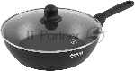 Сковорода Rondell Frank RDA-1374, круглая 28см, покрытие: Xylan Plus ручка несъемная (с крышкой), черный, вид 9