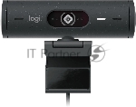 Веб-камера Logitech Brio 500 1920x1080, 30 кадр/с, USB Type-C, микрофон (2 шт, шумоподавление), автоматическая фокусировка, автоосвещение, универсальное крепление