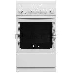 Плита электрическая De Luxe 506004.00Э (кр) белый, конфорок 4 шт, духовка 60 л, 50 см x 85 см x 60 см