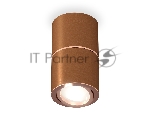 Светильник Ambrella Light XS7404080 SCF/PPG кофе песок/золото розовое полированное MR16 GU5.3 (C7404, A2073, C7404, N7005)