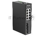 Коммутатор D-Link DIS-210G-12/A1A, 8×1 Гбит/с + 4×1 Гбит/с SFP, управляемый