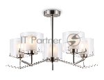 Люстра Ambrella light LH57001/5 SN/FR никель/белый матовый E14/5 max 40W D690*390