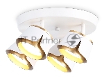 Светильник Ambrella light TN71241/4 WH/GD белый/золото GX53/4 D250*147