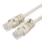 Патч-корд UTP Cablexpert cat.6, 5м, литой, многожильный, серый