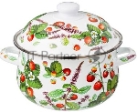 Кастрюля эмалированная AGNESS 934-562 Фруктовая корзина, 2.8 л